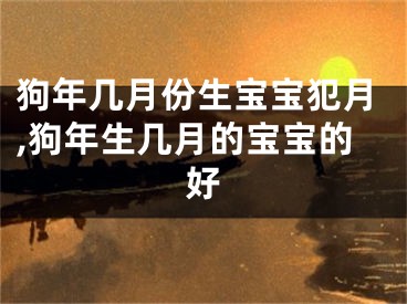 狗年几月份生宝宝犯月,狗年生几月的宝宝的好