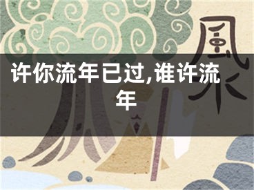 许你流年已过,谁许流年