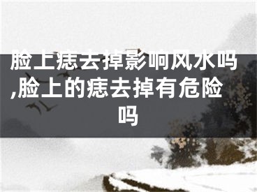 脸上痣去掉影响风水吗,脸上的痣去掉有危险吗