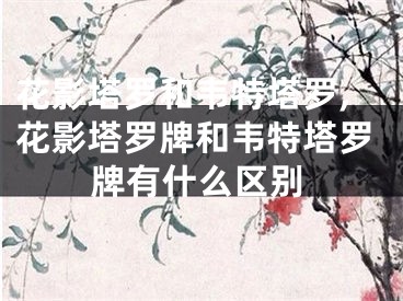 花影塔罗和韦特塔罗,花影塔罗牌和韦特塔罗牌有什么区别