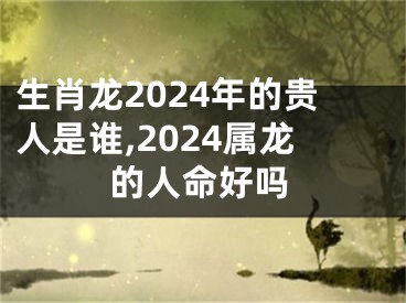 生肖龙2024年的贵人是谁,2024属龙的人命好吗