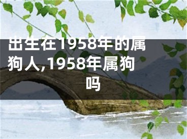 出生在1958年的属狗人,1958年属狗吗