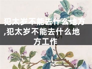 犯太岁不能去什么地方,犯太岁不能去什么地方工作