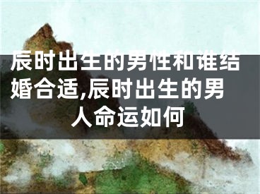 辰时出生的男性和谁结婚合适,辰时出生的男人命运如何