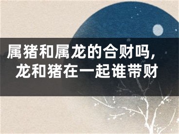 属猪和属龙的合财吗,龙和猪在一起谁带财