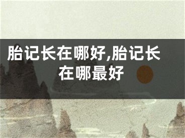 胎记长在哪好,胎记长在哪最好