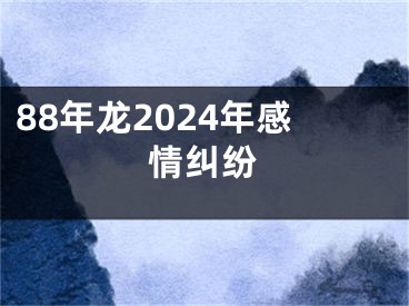 88年龙2024年感情纠纷