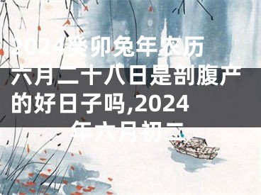 2024癸卯兔年农历六月二十八日是剖腹产的好日子吗,2024年六月初二