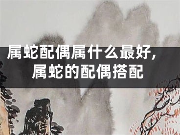 属蛇配偶属什么最好,属蛇的配偶搭配