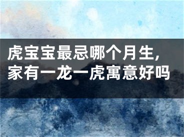 虎宝宝最忌哪个月生,家有一龙一虎寓意好吗