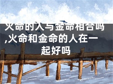 火命的人与金命相合吗,火命和金命的人在一起好吗