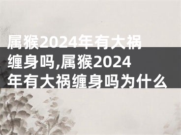 属猴2024年有大祸缠身吗,属猴2024年有大祸缠身吗为什么