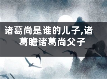 诸葛尚是谁的儿子,诸葛瞻诸葛尚父子