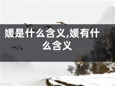 媛是什么含义,媛有什么含义