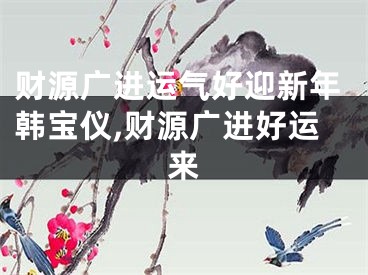财源广进运气好迎新年韩宝仪,财源广进好运来