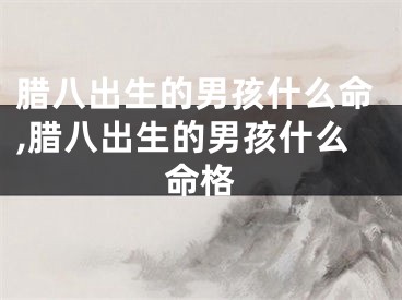 腊八出生的男孩什么命,腊八出生的男孩什么命格