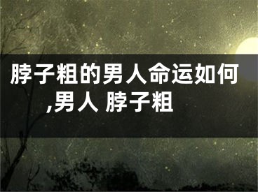 脖子粗的男人命运如何,男人 脖子粗