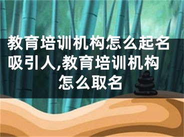 教育培训机构怎么起名吸引人,教育培训机构怎么取名