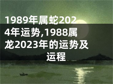 1989年属蛇2024年运势,1988属龙2023年的运势及运程