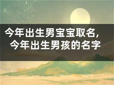 今年出生男宝宝取名,今年出生男孩的名字