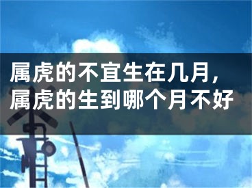 属虎的不宜生在几月,属虎的生到哪个月不好
