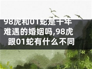 98虎和01蛇是千年难遇的婚姻吗,98虎跟01蛇有什么不同
