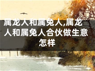属龙人和属兔人,属龙人和属兔人合伙做生意怎样