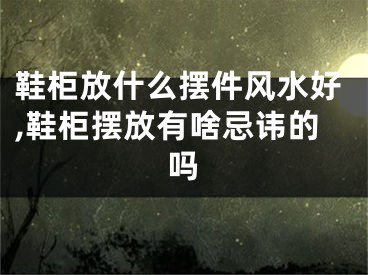 鞋柜放什么摆件风水好,鞋柜摆放有啥忌讳的吗