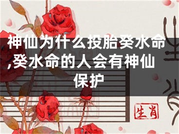 神仙为什么投胎癸水命,癸水命的人会有神仙保护