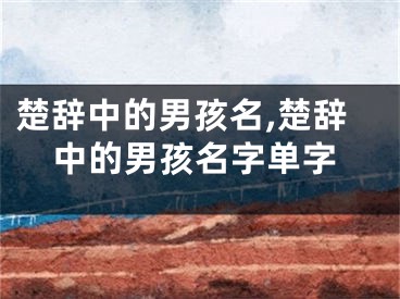 楚辞中的男孩名,楚辞中的男孩名字单字