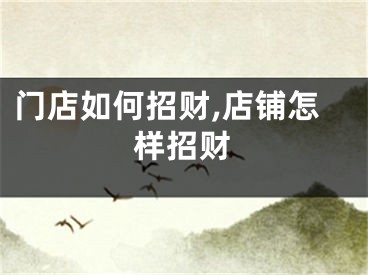 门店如何招财,店铺怎样招财