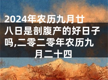 2024年农历九月廿八日是剖腹产的好日子吗,二零二零年农历九月二十四
