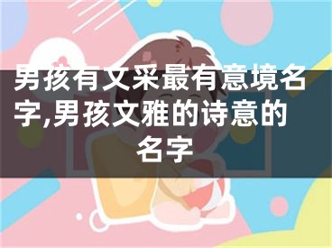 男孩有文采最有意境名字,男孩文雅的诗意的名字