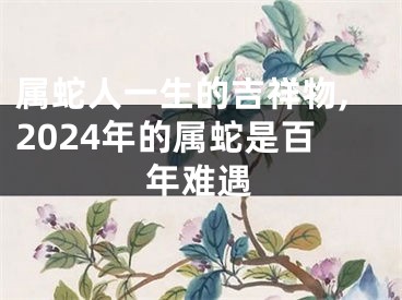 属蛇人一生的吉祥物,2024年的属蛇是百年难遇