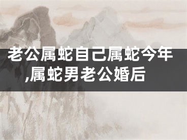 老公属蛇自己属蛇今年,属蛇男老公婚后
