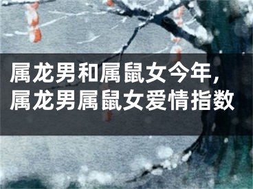 属龙男和属鼠女今年,属龙男属鼠女爱情指数