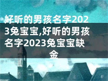 好听的男孩名字2023兔宝宝,好听的男孩名字2023兔宝宝缺金