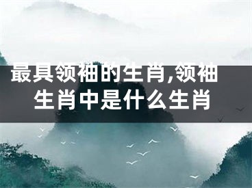最具领袖的生肖,领袖生肖中是什么生肖