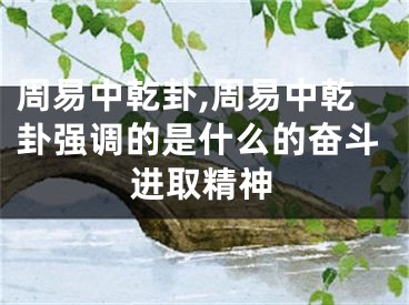 周易中乾卦,周易中乾卦强调的是什么的奋斗进取精神