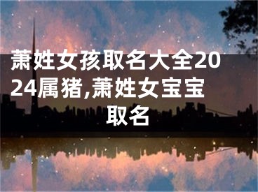 萧姓女孩取名大全2024属猪,萧姓女宝宝取名