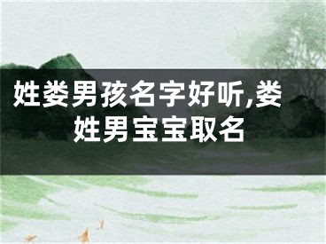 姓娄男孩名字好听,娄姓男宝宝取名