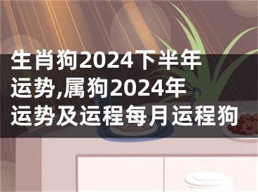 生肖狗2024下半年运势,属狗2024年运势及运程每月运程狗