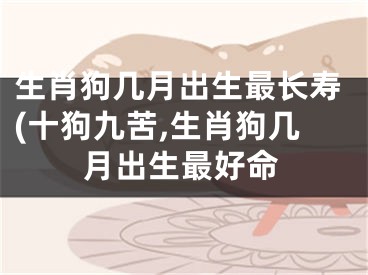 生肖狗几月出生最长寿(十狗九苦,生肖狗几月出生最好命