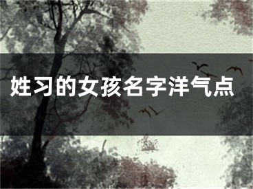 姓习的女孩名字洋气点