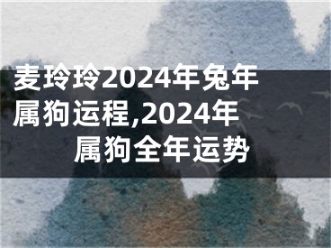 麦玲玲2024年兔年属狗运程,2024年属狗全年运势