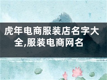 虎年电商服装店名字大全,服装电商网名