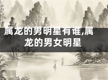 属龙的男明星有谁,属龙的男女明星