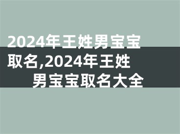 2024年王姓男宝宝取名,2024年王姓男宝宝取名大全