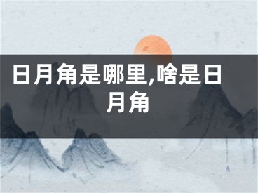 日月角是哪里,啥是日月角