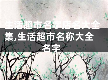 生活超市名字店名大全集,生活超市名称大全 名字